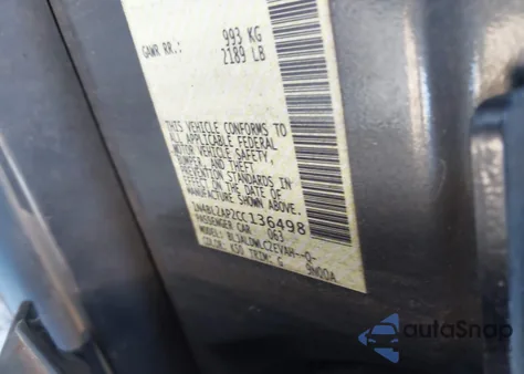 2012 Nissan Altima 3.5 Sr из США, поврежденный, VIN 1N4BL2AP2CC136498